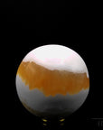 Achat Kugel Planet, Heilstein für spirituelle Harmonie, glänzende bunte Form.