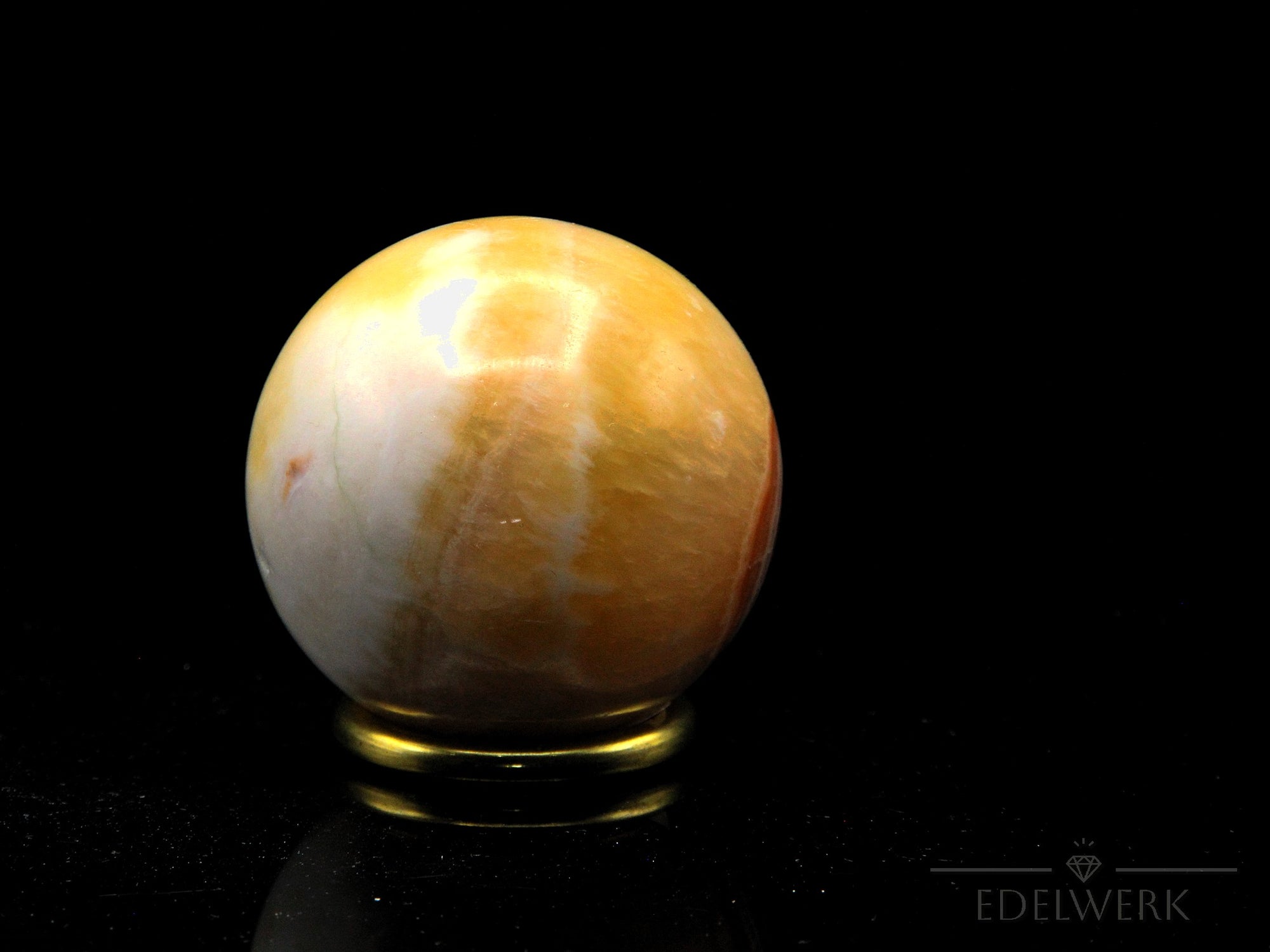 Achat Kugel Planet, Heilstein für innere Balance, glatte bunte Oberfläche.