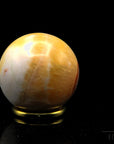 Achat Kugel Planet, Heilstein für innere Balance, glatte bunte Oberfläche.