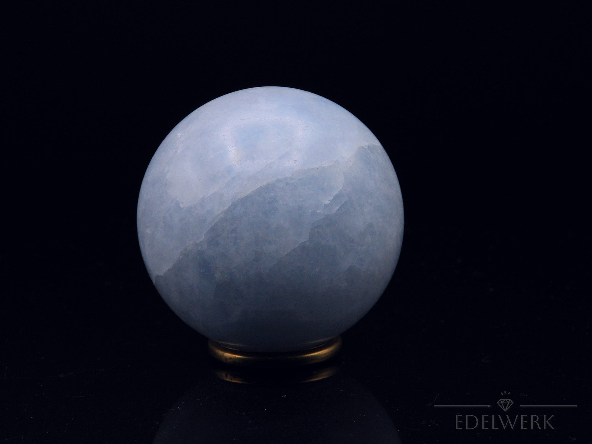 Klarer Blauer Calcit, fördert intuitive Meditation, blaue natürliche Form.