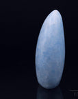 Natürlicher Blauer Calcit, Heilstein für klare Entspannung, blaue natürliche Form.