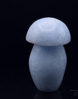 Natürlicher Blauer Calcit, fördert klare Intuition, blaue glänzende Struktur.