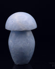 Natürlicher Blauer Calcit, Heilstein für energetische Klarheit, blaue Kristallform.