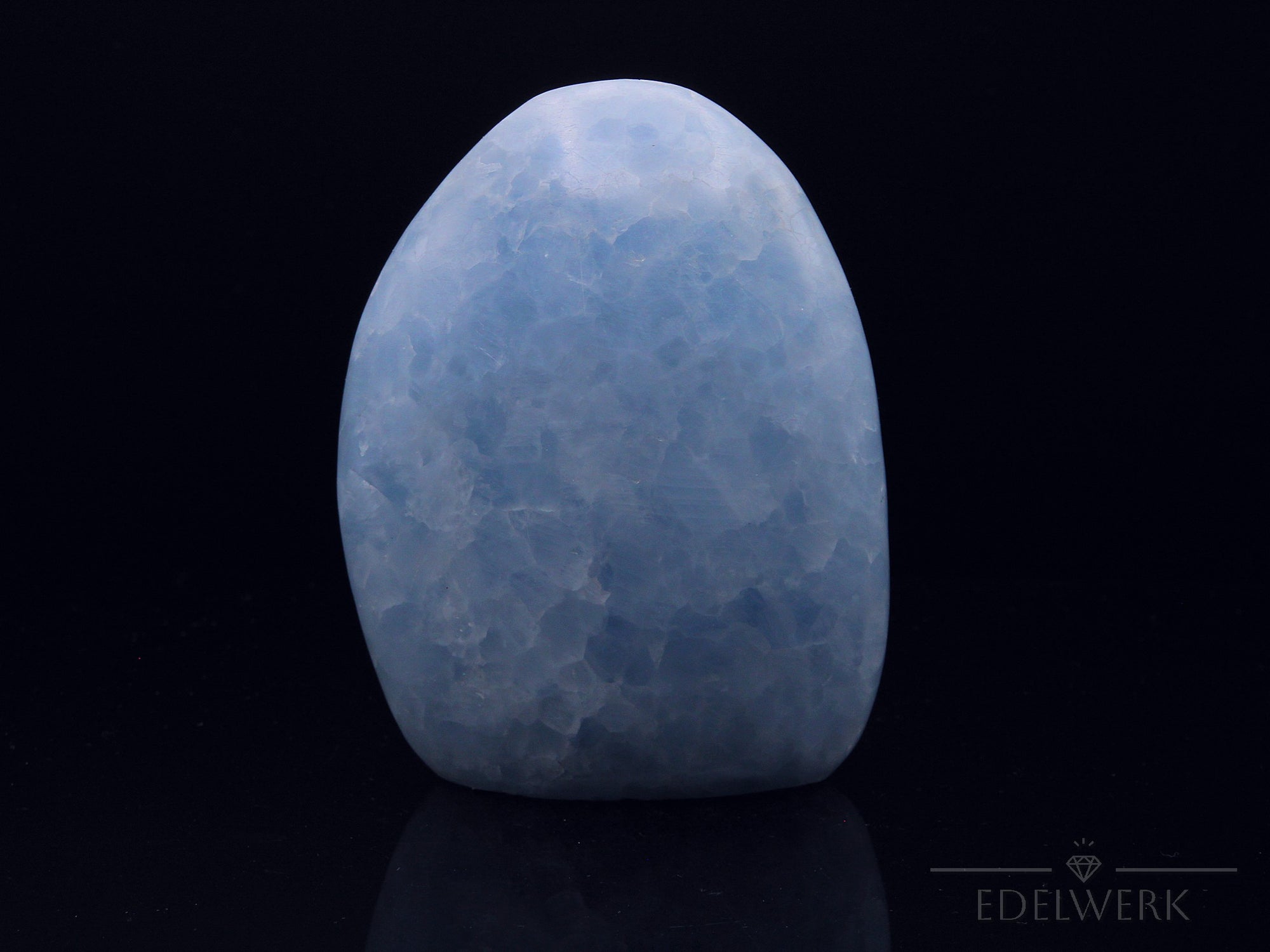 Natürlicher Blauer Calcit, Heilstein für spirituelle Entspannung, blaue Form.