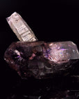 Klarer Brandbergamethyst, Heilstein für ausgewogene Energie, violette Kristalle.