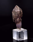 Klarer Brandbergamethyst, fördert harmonische Energie, durchsichtige violette Oberfläche.