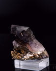 Strahlender Brandbergamethyst, Heilstein für spirituelle Meditation, violette Oberfläche.