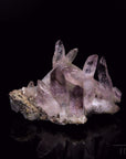 Klarer Brandbergamethyst, Heilstein für spirituelle Balance, violette Struktur.