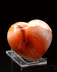 Natürlicher Carneol, Heilstein für spirituelle Kreativität, orange Form.