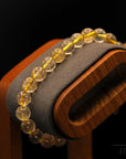 Gold Rutil Armband – 8 mm Perlen – Angenehmer Tragekomfort