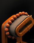 Goldfluss Armband – 10 mm Perlen – Elegantes Accessoire