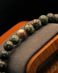 Heliotrop Armband – 8 mm Perlen – Reinigende Ritual-Perlenkette