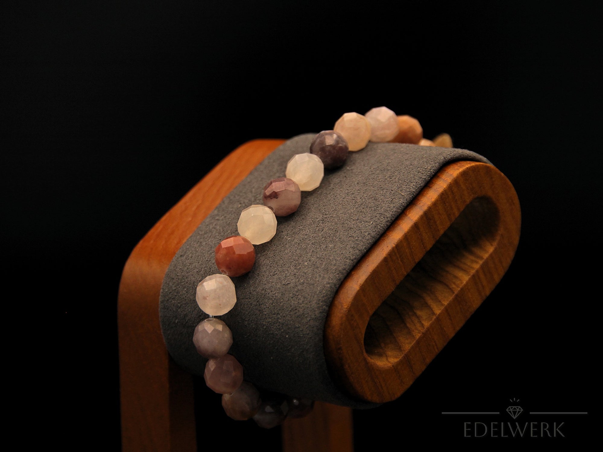 Lepidolith Armband – 8 mm Perlen – Elegantes Accessoire