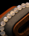 Mondstein Armband – 10 mm Perlen – Lichtarbeit mit Perlen