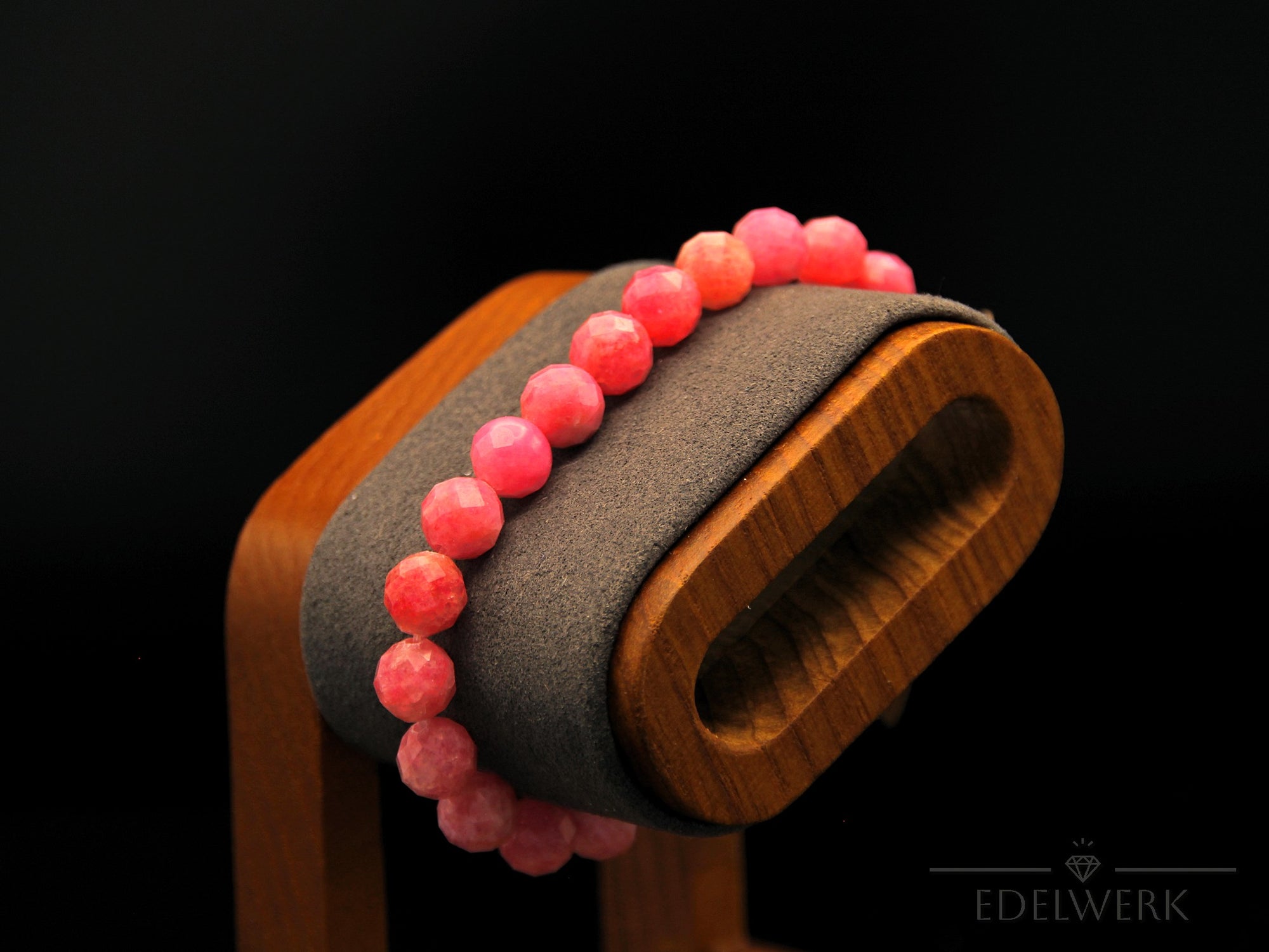 Rhodochrosit Armband – 8 mm Facettiert – Spiritueller Schutz aus Perlen