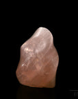 Rosenquarz Heilstein, Heilstein für energetische Klarheit, rosa glänzende Form.
