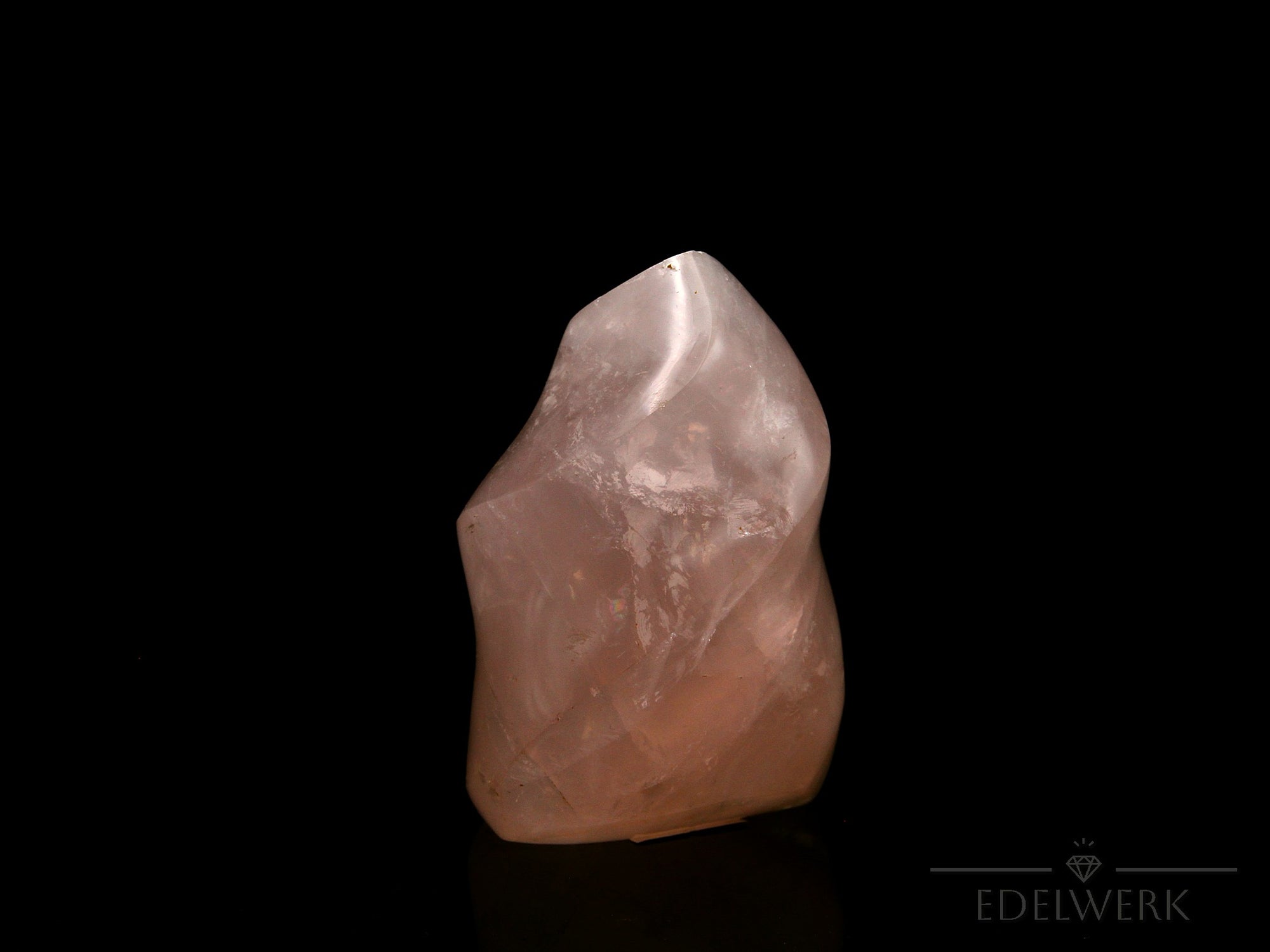 Rosenquarz Heilstein, Heilstein für spirituelle Energie, rosa Struktur.
