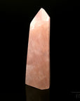 Klarer Rosenquarz, Heilstein für meditative Harmonie, rosa glänzende Struktur.