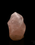 Rosenquarz Heilstein, fördert spirituelle Meditation, rosa Kristallstruktur.