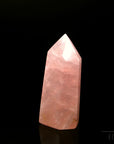 Strahlender Rosenquarz, Heilstein für spirituelle Entspannung, rosa glänzende Form.