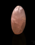 Strahlender Rosenquarz, Heilstein für klare Harmonie, rosa glänzende Form.