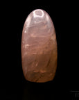 Klarer Rosenquarz, Heilstein für intuitive Harmonie, durchsichtige rosa Struktur.
