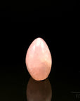 Klarer Rosenquarz, Heilstein für meditative Harmonie, durchsichtige rosa Struktur.