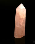 Strahlender Rosenquarz, Heilstein für klare Entspannung, rosa glänzende Form.