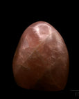 Strahlender Rosenquarz, fördert meditative Balance, rosa natürliche Struktur.