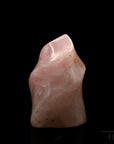 Klarer Rosenquarz, Heilstein für meditative Harmonie, durchsichtige rosa Struktur.