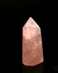 Rosenquarz Heilstein, Heilstein für klare Energie, rosa glänzende Form.