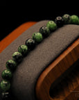 Rubi-Zoisit Armband – 6 mm Perlen – Spirituelle Erdung-Perlen
