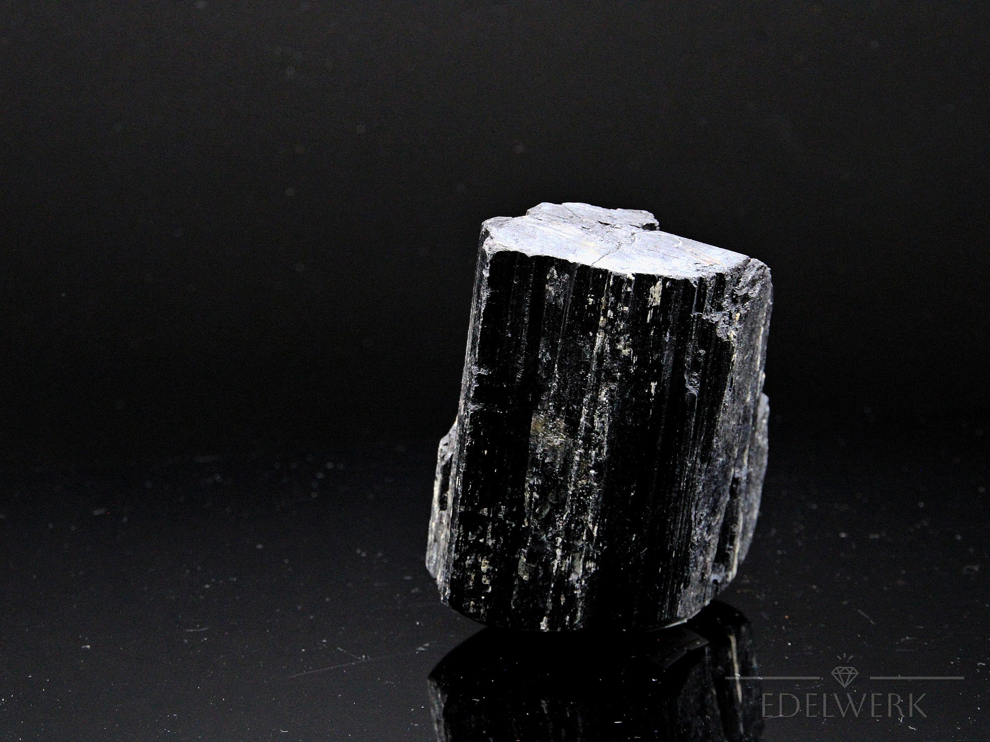 Schwarzer Turmalin – Unikat Nr. 1 – ca. 8.0cm – 860 g – Authentischer Naturstein