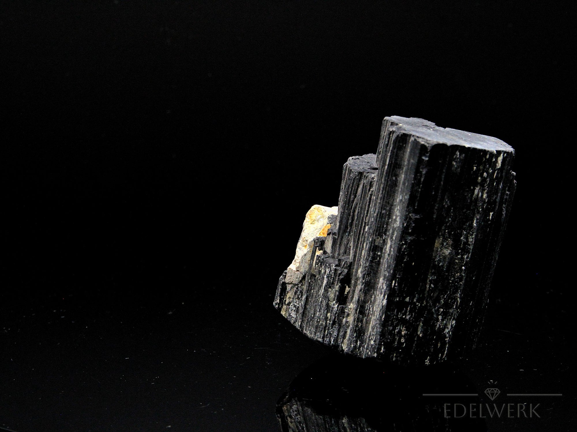 Schwarzer Turmalin – Unikat Nr. 1 – ca. 8.0cm – 860 g – Authentischer Naturstein