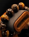Tigerauge Armband – Nr. 4 – 12 mm Perlen – Balance der Elemente in Perlen