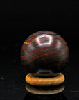 Tigeraugen Kugel Planet, Heilstein für klare Intuition, gold-braune Kugelstruktur.