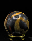 Tigeraugen Kugel Planet, fördert spirituelle Meditation, gold-braune Kugelstruktur.