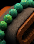 Türkis Armband – 10 mm Perlen – Elegantes Accessoire