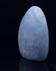 Natürlicher Blauer Calcit, fördert meditative Ruhe, blaue Struktur.