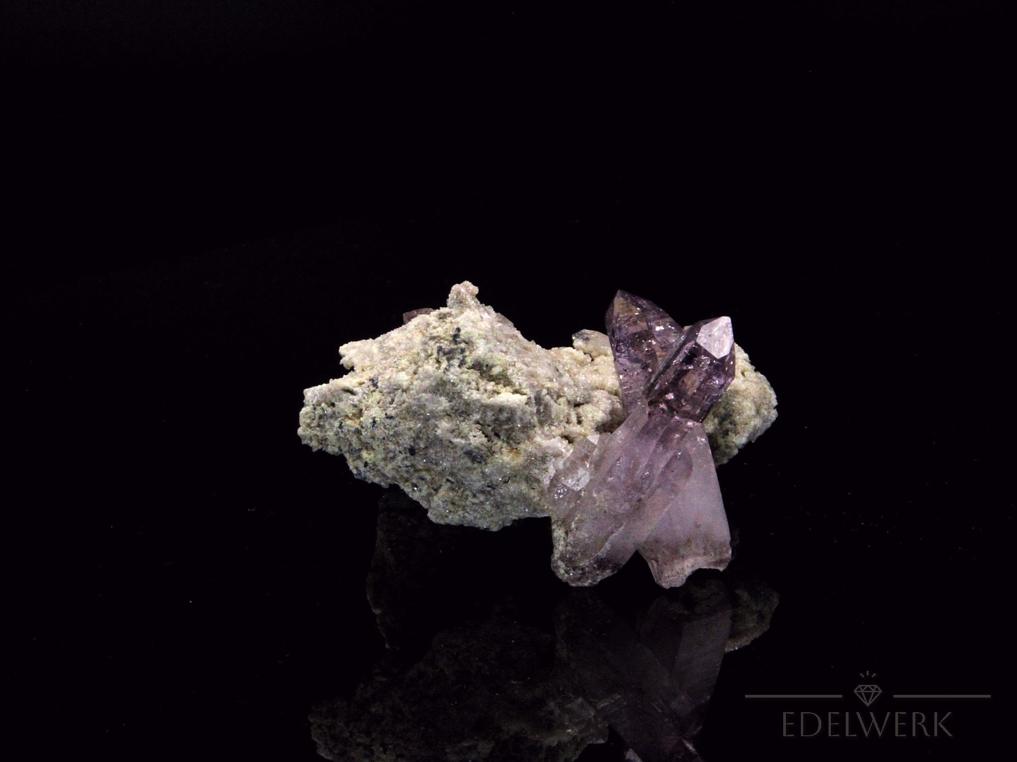 Brandbergamethyst Natürlich