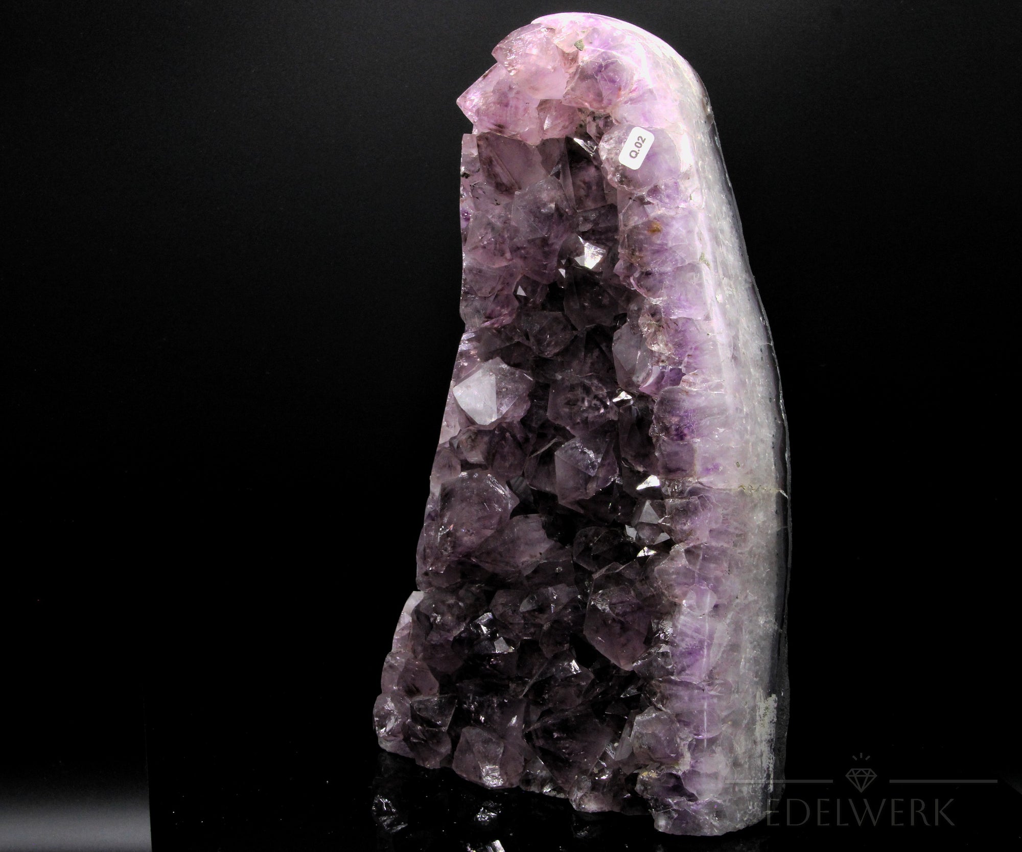 Amethyst Druse für Deko, Heilstein für spirituelle Reinigung, violette natürliche Form.