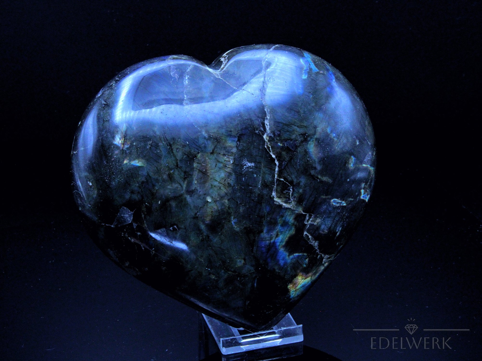 Natürlicher Labradorite, Heilstein für spirituelle Klarheit, bunte Form.