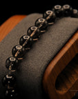 Meteorit Armband – 8 mm Perlen – Meditationsperlen aus Kristall