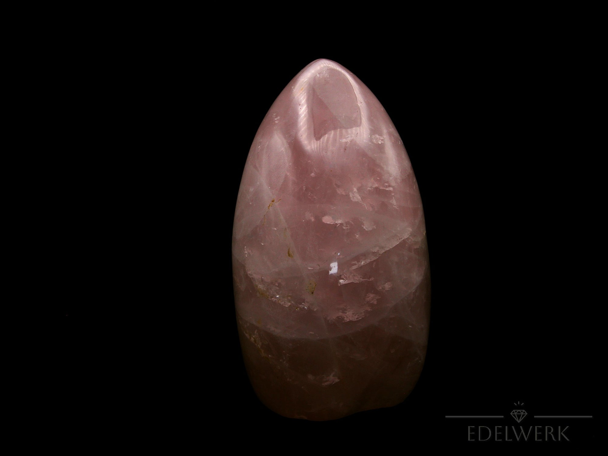 Natürlicher Rosenquarz, Heilstein für energetische Harmonie, rosa natürliche Kristalle.