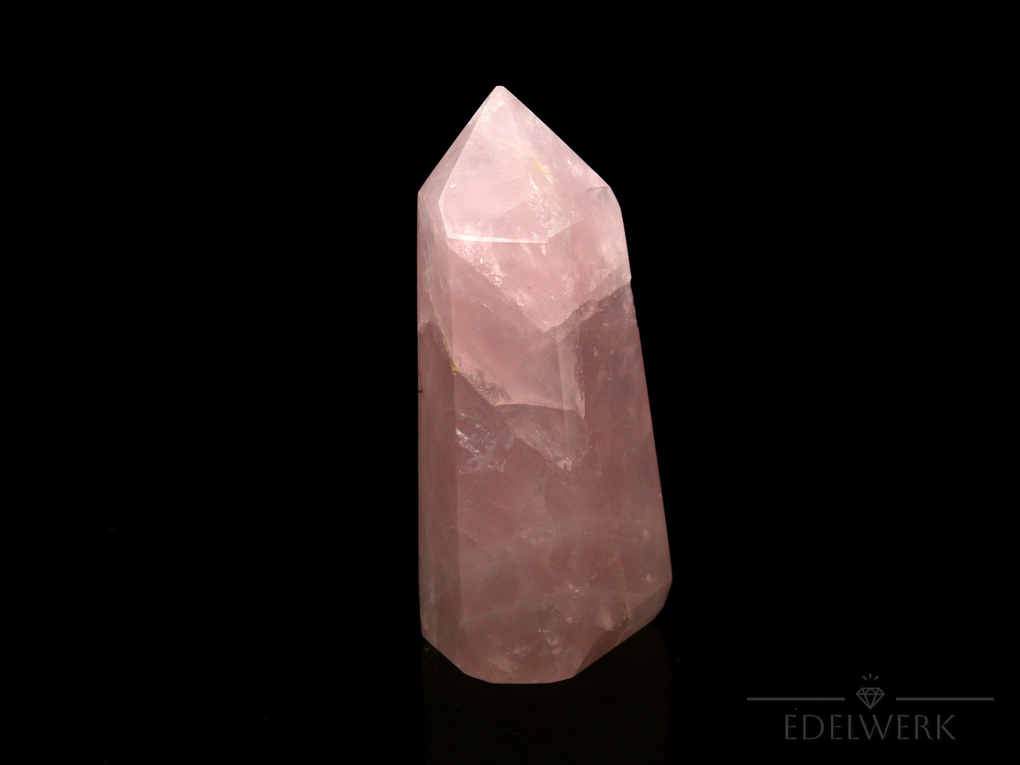 Natürlicher Rosenquarz, Heilstein für innere Balance, rosa natürliche Kristalle.