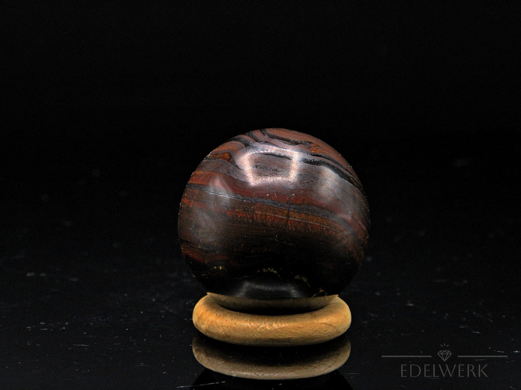 Tigeraugen Kugel Planet, fördert spirituelle Energie, gold-braune Kugelstruktur.
